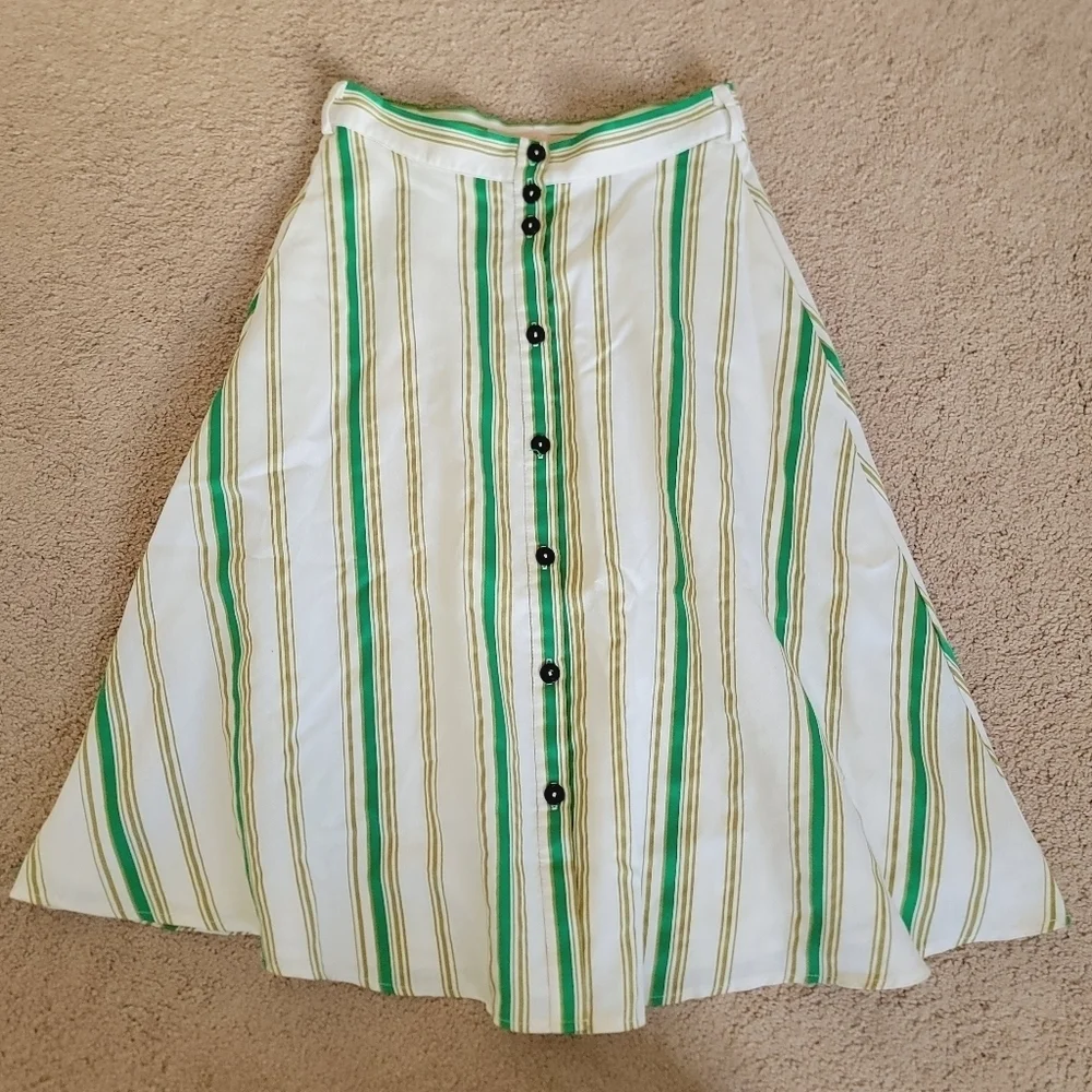 Anthropologie Hutch Baracoa Striped Skirt 4
